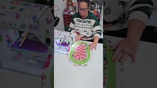 Lets sew some Grinch JellyRoll Rug Placemats 💚 jellyrollrug grinch christmas sewing [upl. by Letram]