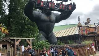 King Kong ride Parc Bobbejaanland Belgium 2021 Huss Rides [upl. by Hessler623]