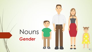 Gender Nouns in English Grammar [upl. by Yraunaj]