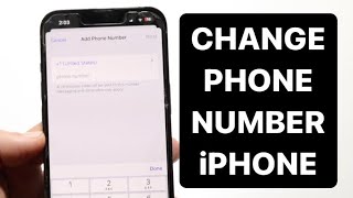 How To Change Your Phone Number On iPhone [upl. by Alleroif114]