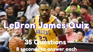 🏀NEW LeBron James Quiz  How Well Do You Know LeBron James ❓  30 Questions Only For NBA FANS [upl. by Auric]