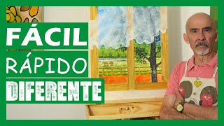 Pintar Paisajes Con Acrílico Paso A Paso  IDEAS EN ACRÍLICO [upl. by Evey]