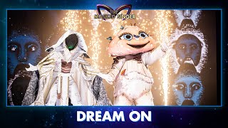 Champignon amp Tovenaar  ‘Dream On’  The Masked Singer  seizoen 3  VTM [upl. by Nairbal]