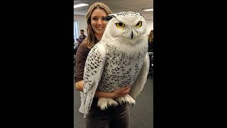 Giant Snowy Owl Giga Owls and Pink Snowy Owl Are Really Way Too Big Like In Viral TikTok Videos [upl. by Shah]