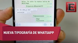 WhatsApp lanza nueva tipografía [upl. by Killian]