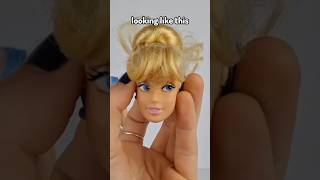 FIXING Cinderella🩵Princess doll makeover barbie doll disney shorts [upl. by Notlrak]