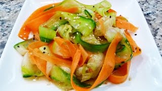 Ensalada Japonesa de Pepino y Zanahoria [upl. by Nork]