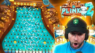 DROPPING 1000 BALLS with ONE BONUS INSANE PINE OF PLINKO 2 Bonus Buys [upl. by Ahsikahs]