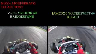 Nizza Monferrato Kart 60  IAME x30 Vs ROK  ONBOARD [upl. by Brietta99]