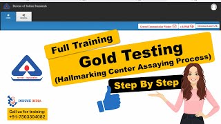 Hallmarking Center Assaying Process hallmarking bishallmark huid [upl. by Adlare]