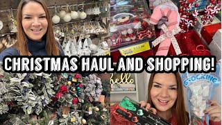 Christmas Shopping  Poundland Haul  BampM  Home Bargains  BampQ  Kates Georgian Home Vlog Dec 2023 [upl. by Davison]