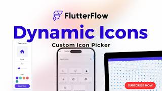 Dynamic Icons in FlutterFlow  A Simple Guide to Icon Picker [upl. by Htrahddis276]