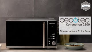 Cecotec Convection 2500  Micro Ondes 900w avec gril 1950w amp Four  25L  Unboxing [upl. by Yrrah115]