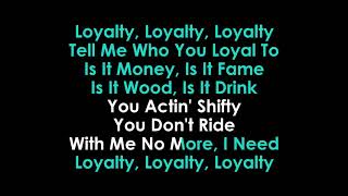 Loyalty Karaoke Kendrick Lamar ft Rihanna [upl. by Cello]