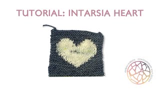 Tutorial Intarsia Heart [upl. by Tnairb938]