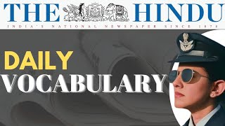 THE HINDU VOCABULARY VOCABULARY ENGLISH FOR NDA CDS  AFCAT AND OTHER EXAMSthehinduvocabulary [upl. by Sipple]