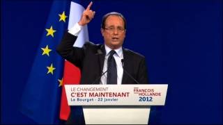 François Hollande quotle changement cest maintenantquot [upl. by Gareth]