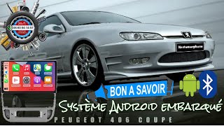 Android Auto et Carplay sur Peugeot 406 avec caméra de recul et Dashcam par Bassevelle Auto Services [upl. by Lorsung700]