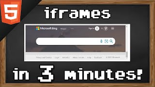 Learn HTML iframes in 3 minutes 🖼️ [upl. by Yenttihw]