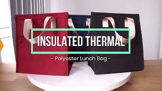 Insulated Thermal Polyester Lunch Bag [upl. by Ainimreh399]