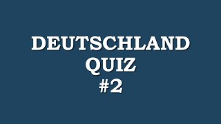 Deutschland Quiz 2 allgemeinwissen [upl. by Lenhart94]