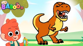 Club Baboo  1 HOUR VIDEO  Dinosaurs for kids  Learn Dino Names for Kids [upl. by Acinonrev]