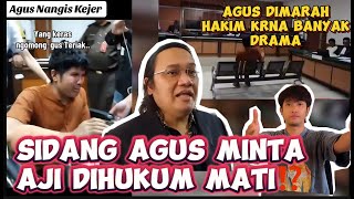 AGUS NGAMUK‼️ PENGACARA AJI SEBUT AGUS MASIH BISA BOHONG DI SIDANG⁉️ OMGNANNYA BEDA LAGI [upl. by Airtina]