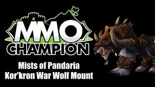 Patch 54  Korkron War Wolf Mount [upl. by Millard]