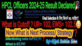 HPCL Officers Result 202425  HPCL Cut off  HPCL Mechanical Cut off  HPCL GT [upl. by Ailaham]