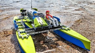 I built a LEGO Technic RC powerboat [upl. by Pansir594]