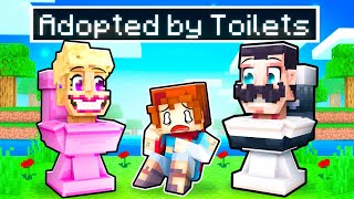 Adopted By SKIBIDI TOILET FAMILY In Minecraft [upl. by Dyna]