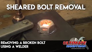 Removing a broken bolt using a welder [upl. by Chap]