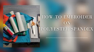 HOW TO EMBROIDER ON POLYESTERSPANDEX TEES  BRANDING SPORTS SHIRTS [upl. by Alenson251]