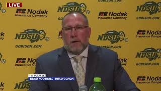 NDSU Football  Weekly Press Conference September 10th [upl. by Eetnwahs]