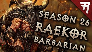 Diablo 3 277 Barbarian Build Raekor GR130 Guide Season 30 [upl. by Ydisac]