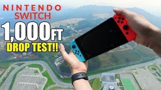 Nintendo Switch survives a 1000 foot drop in the air [upl. by Bowes]