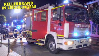 KELLERBRAND IN EINEM WOHN amp GESCHÄFTSHAUS  Elektroverteilung brannte  Feuerwehr Leichlingen [upl. by Eeramit]