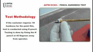 Pencil Hardness Test [upl. by Anelrahc]