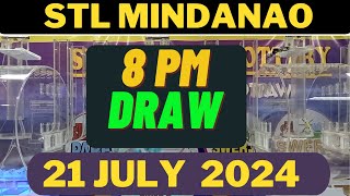 STL Mindanao result today 8pm Live 21 July 2024 [upl. by Milas]