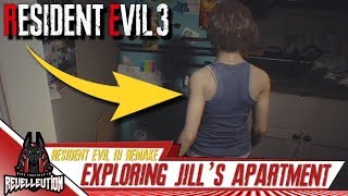 Resident Evil 3 Remake Exploring Jills Apartment RE3 ResidentEvil RE3Make [upl. by Eltsryk]