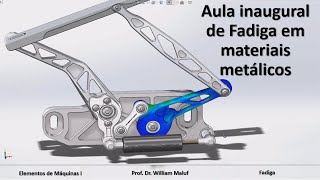 Aula inaugural de Fadiga em materiais metálicos [upl. by Atnamas]