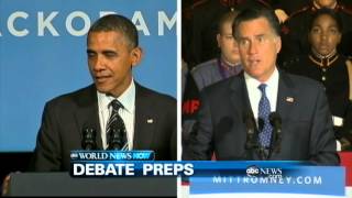 WEBCAST President Obama and Mitt Romney Prepare for Tomorrows Debates [upl. by Nilcaj305]