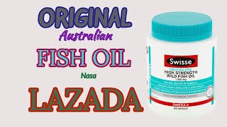 Lazada Unboxing Video  Swisse Fish Oil [upl. by Eiddal]