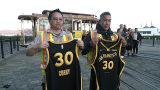 Warriors unveil new City Edition jerseys inspired by 150th anniversary of SF cable cars [upl. by Ardnoed]