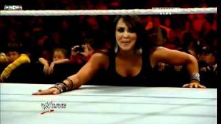 Natalya vs LayCool RAW 01102010 [upl. by Bart]