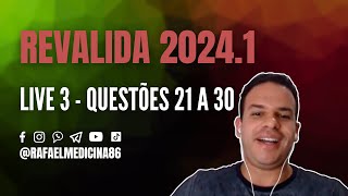 RESOLVENDO PROVA REVALIDA 20241  LIVE 3 [upl. by Ackerman]