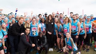 The Duke and Duchess of Cambridge and Prince Harry support Heads Together  London Marathon 2017 [upl. by Papp]