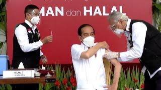 President Widodo first in Indonesia to receive COVID19 vaccine [upl. by Brandwein]