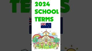 2024 School Terms 🇳🇿 New Zealand shorts [upl. by Yasnil]