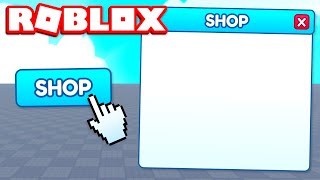 How to make an Opening Shop Gui in Roblox Studio [upl. by Essej863]